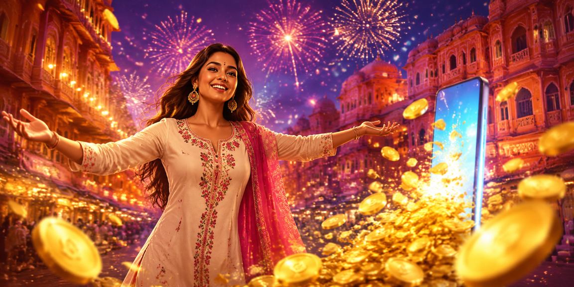Sports bettor using mobile payment options in Jaipur in traditional attire